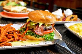 Eggington's signature dishes Jack Daniels BBQ Burger
Homemade Andouille Hash & Eggs
Turkey & Artichoke Hearts Panini